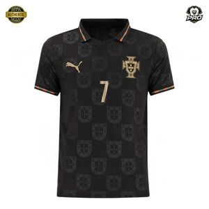 Portugal 2025 Pantera Negra Jersey – Cristiano Ronaldo – Black Limited Edition